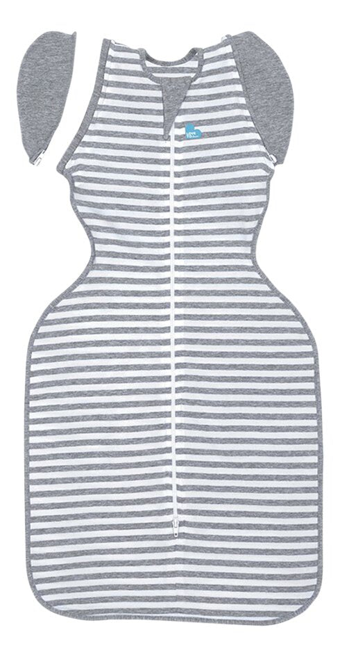 Love to Dream Sac d'emmaillotage / Sac de couchage Swaddle Up Original Stripe TOG 1,0 Grey 70 cm