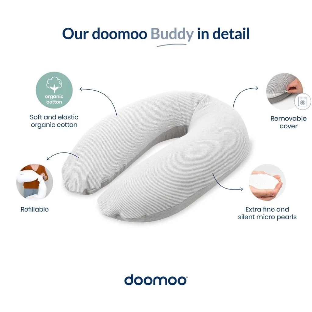 Doomoo Coussin d’allaitement Buddy Corduroy Green