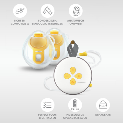 Medela Dubbele elektrische borstkolf Swing Maxi Hands-Free