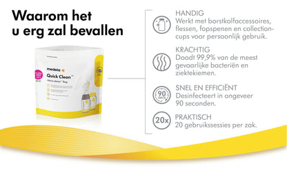 Medela Sachet de désinfection pour micro-ondes Quick Clean™ - 5 pièces
