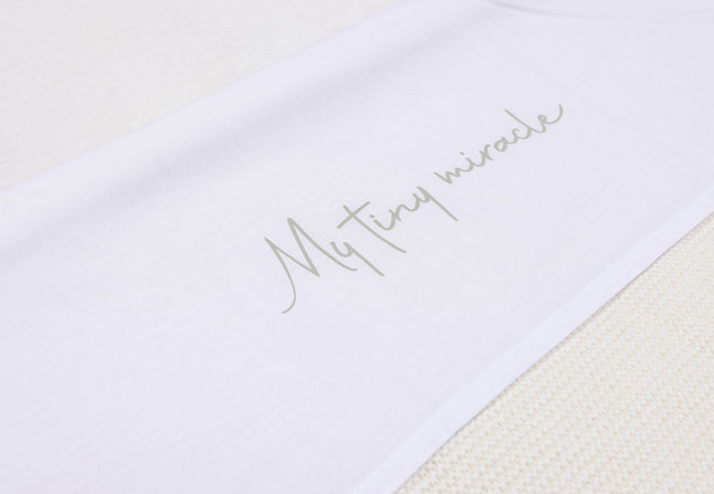 Jollein Laken voor bed My Tiny Miracle Olive Green
