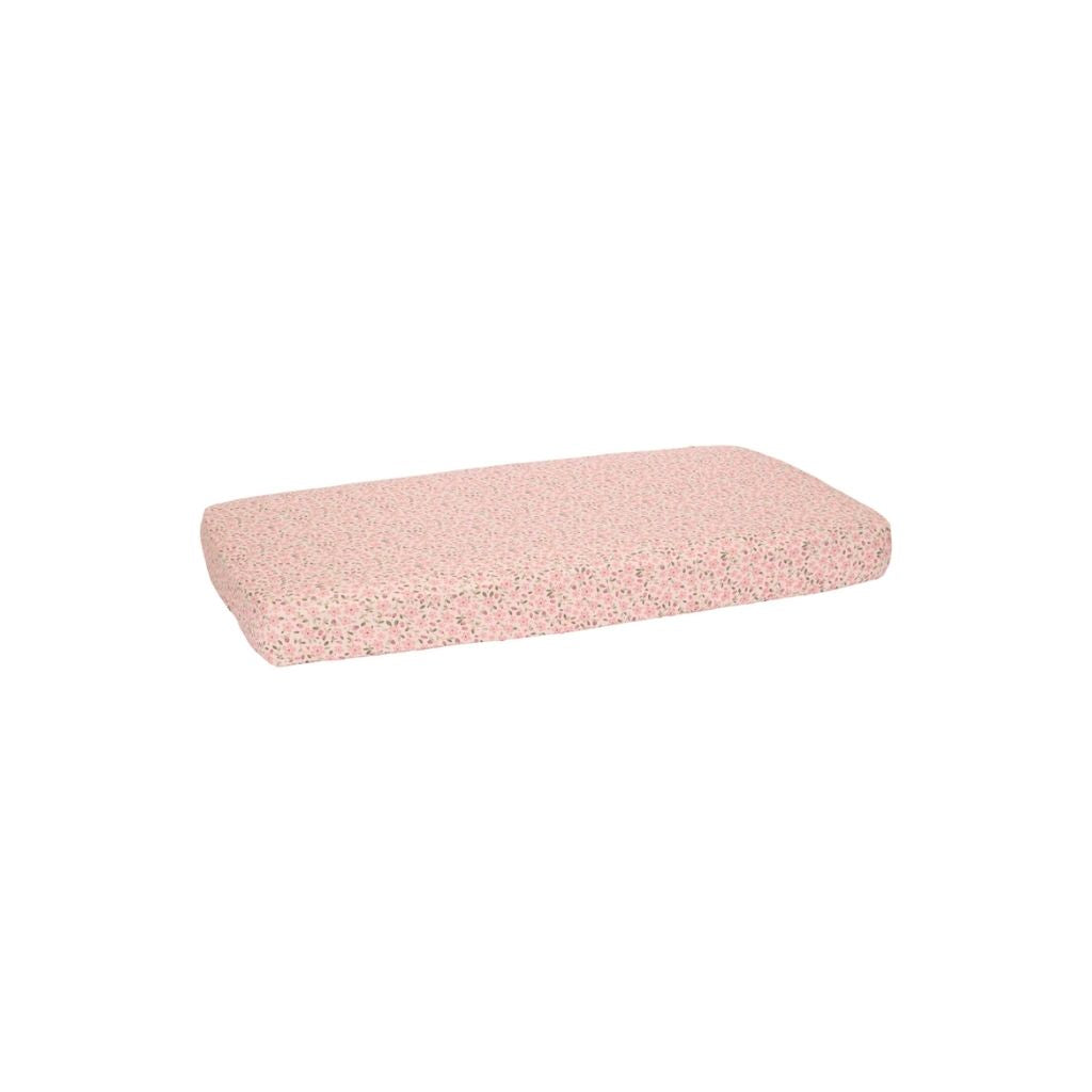 Little Dutch Hoeslaken voor wieg Fairy Floral roze biokatoen B 40 x L 80 cm