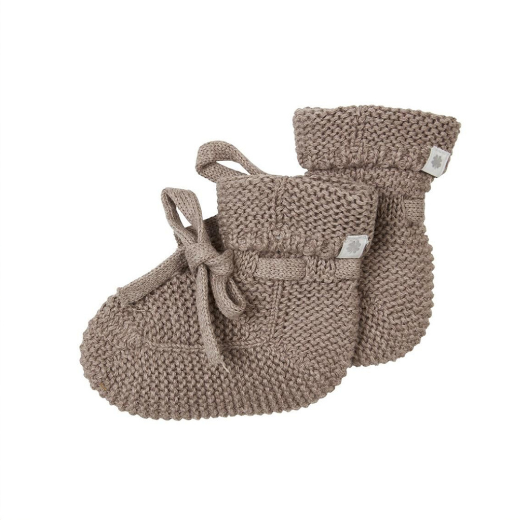 Noppies Sokken Booties Knit Nelson 0 tot 12 m taupe