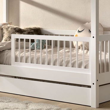 Jaxx Barrière de lit barres rondes Forrest Hêtre blanc