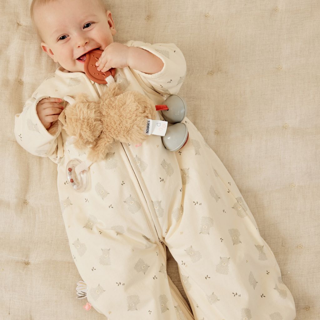 Noukie's Winterslaapzak Fluffy & Orso TOG 2,0-3,5 Beige 70 cm