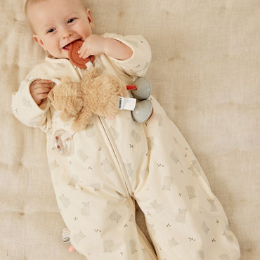 Noukie's Sac de couchage d'hiver Fluffy & Orso TOG 2,0-3,5 Beige 70 cm