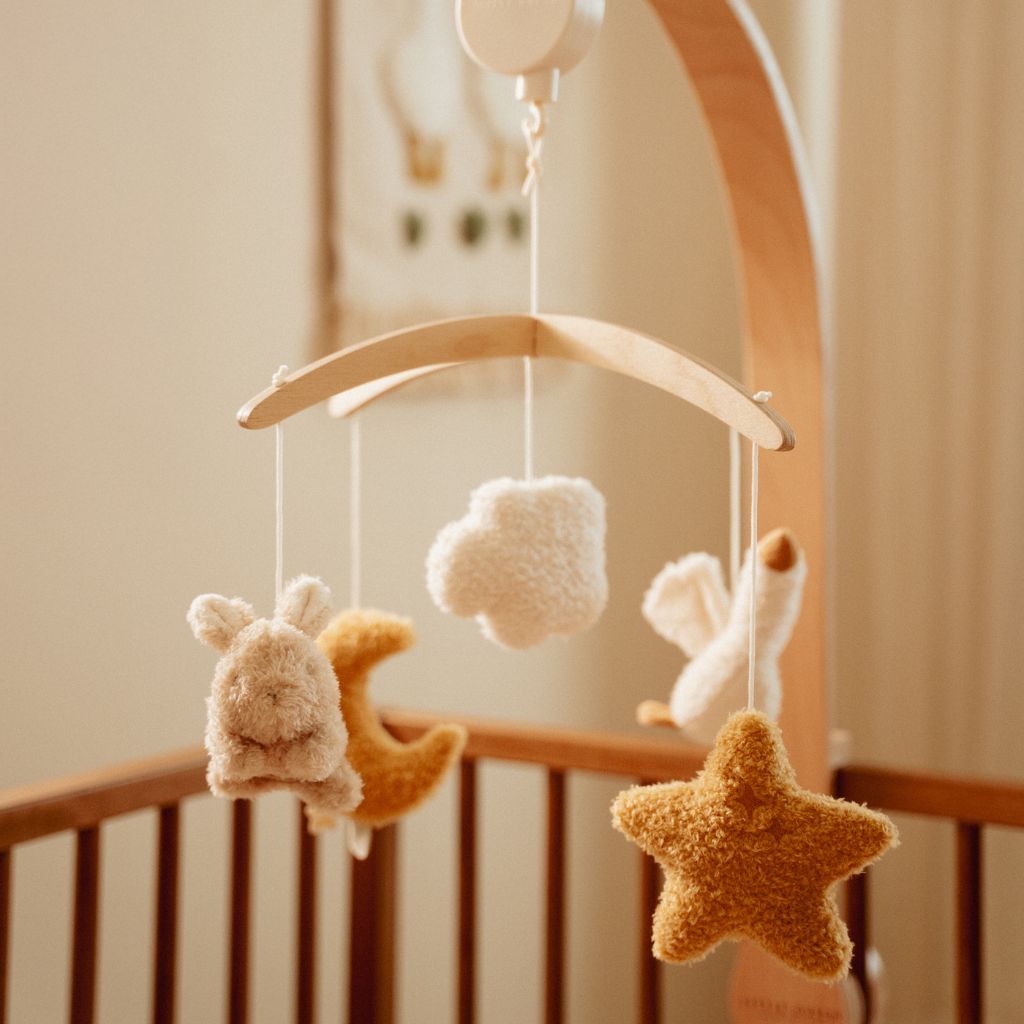 Little Dutch Mobile musical en bois Newborn Naturals  
