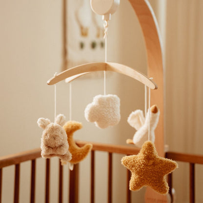 Little Dutch Mobile musical en bois Newborn Naturals  