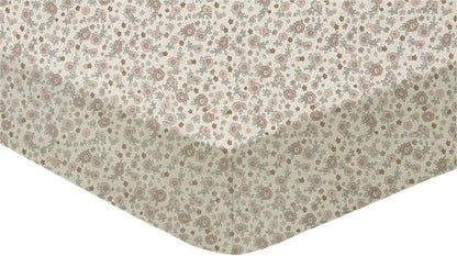 Jollein Drap-housse pour lit Retro Flowers Lg 60 x L 120 cm