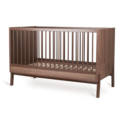 Quax Chambre de bébé 2 pièces (lit L 140 x Lg 70 cm + commode avec rallonge) Ashi Chestnut