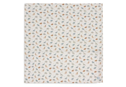 Jollein Tetradoek Roarsome 115 x 115 cm - 2 stuks