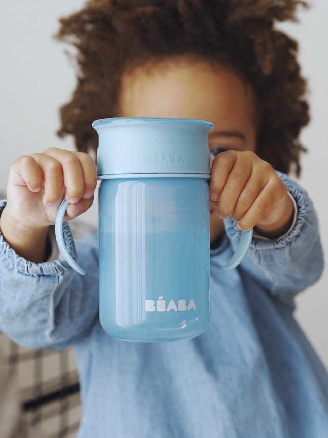 Béaba Gobelet d'apprentissage 360° bleu 340 ml