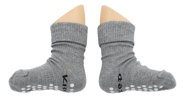 KipKep Paire de chaussettes Antidérapantes Grey 12 à 18 mois