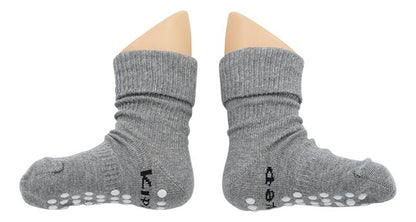 KipKep Paire de chaussettes Antidérapantes Grey 12 à 18 mois