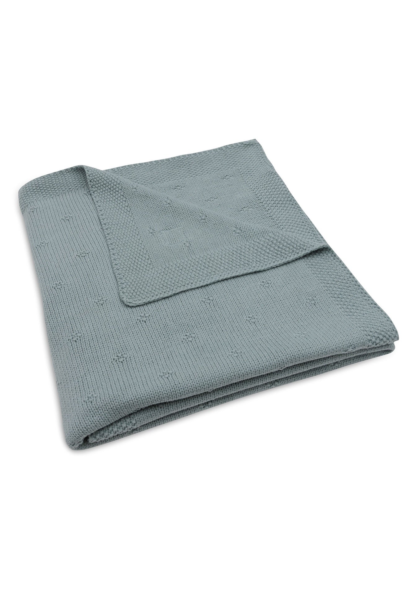 Jollein Deken voor bed Cosy Knit Sea Green katoen B 150 x L 100 cm