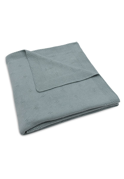 Jollein Deken voor bed Cosy Knit Sea Green katoen B 150 x L 100 cm