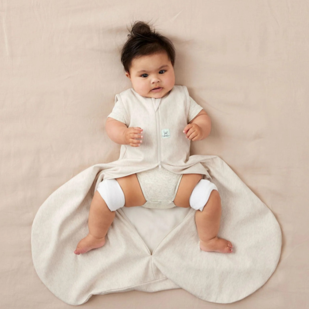 ErgoPouch Inbakerzak / Slaapzak Cocoon Hip Harness TOG 1,0 Oatmeal Marle 80 cm