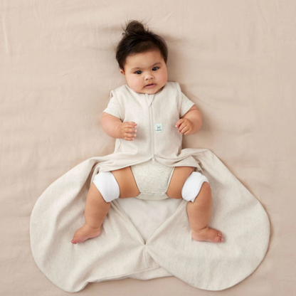 ErgoPouch Inbakerzak / Slaapzak Cocoon Hip Harness TOG 1,0 Oatmeal Marle 80 cm