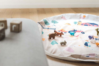 Play&Go Speeldeken /Opbergtas Noomad Farm toy