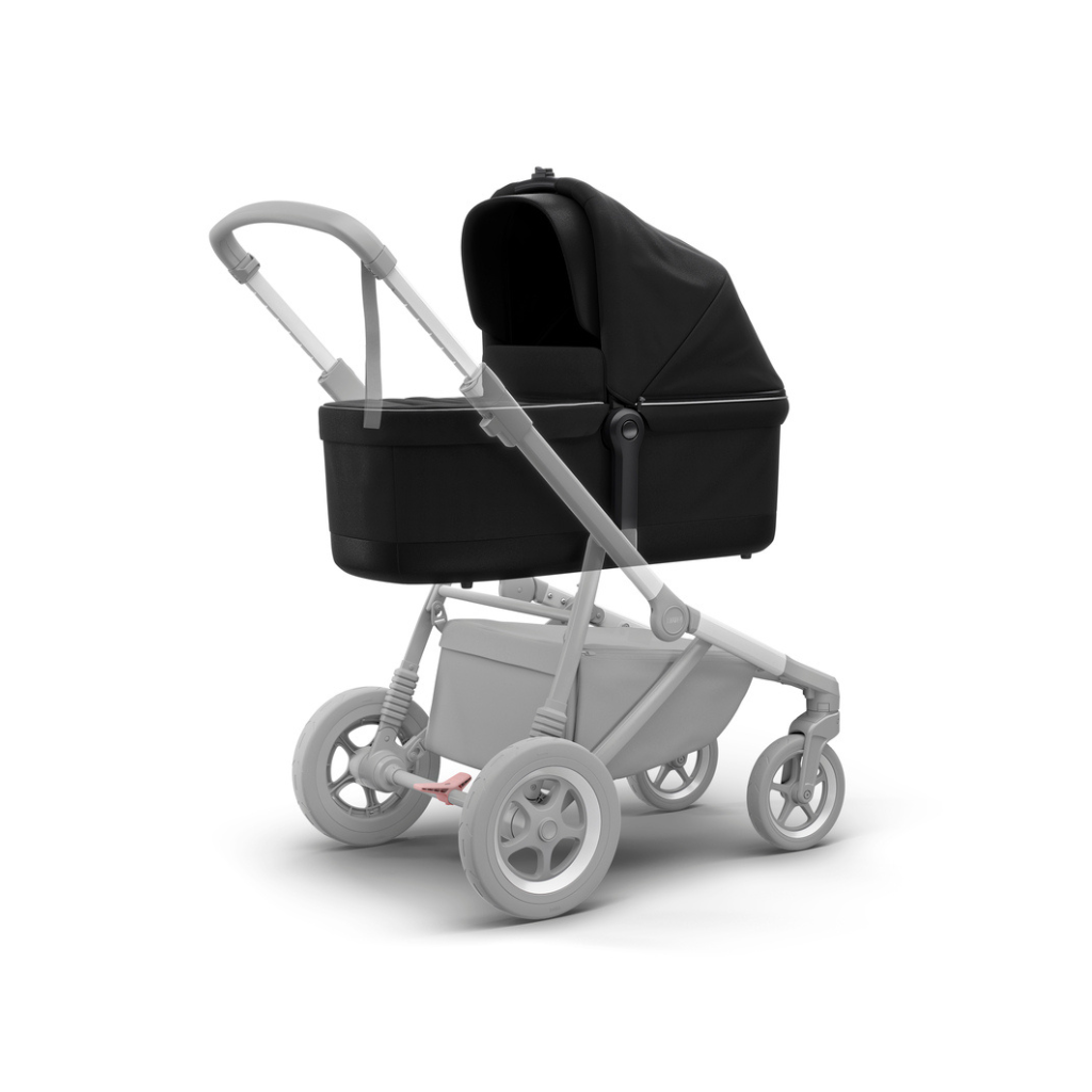 Thule Wandelwagen Sleek + draagmand Midnight Black