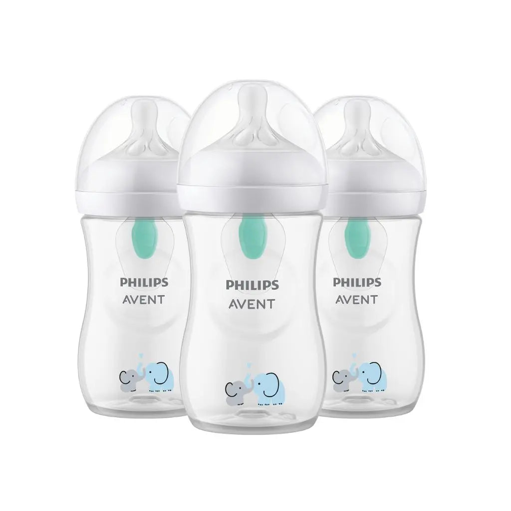 Philips AVENT Biberon Natural Response AirFree Eléphant transparent 260 ml - 3 pièces