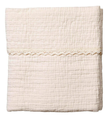 Koeka Couverture pour berceau ou parc Elba Lace Milky