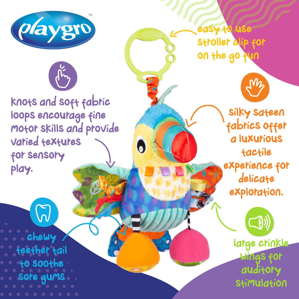 Playgro Jouet d'activités Tamika Toucan