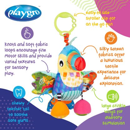 Playgro Jouet d'activités Tamika Toucan