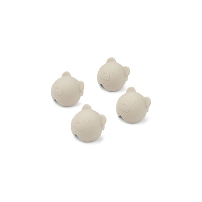 Liewood Protection pour coins de table Abraham Bear Sandy - 4 pièces