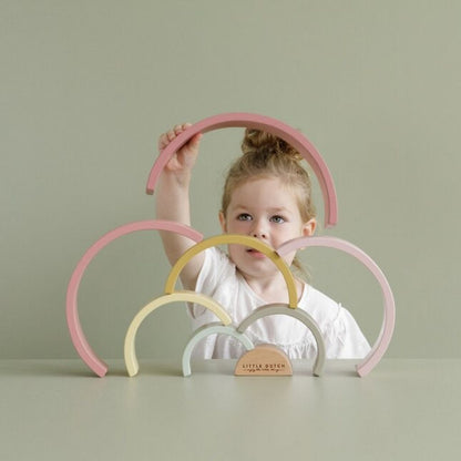 Little Dutch Houten Regenboog Pink