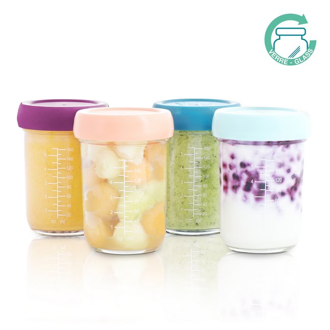 Babymoov 4 pots de conservation 240 ml