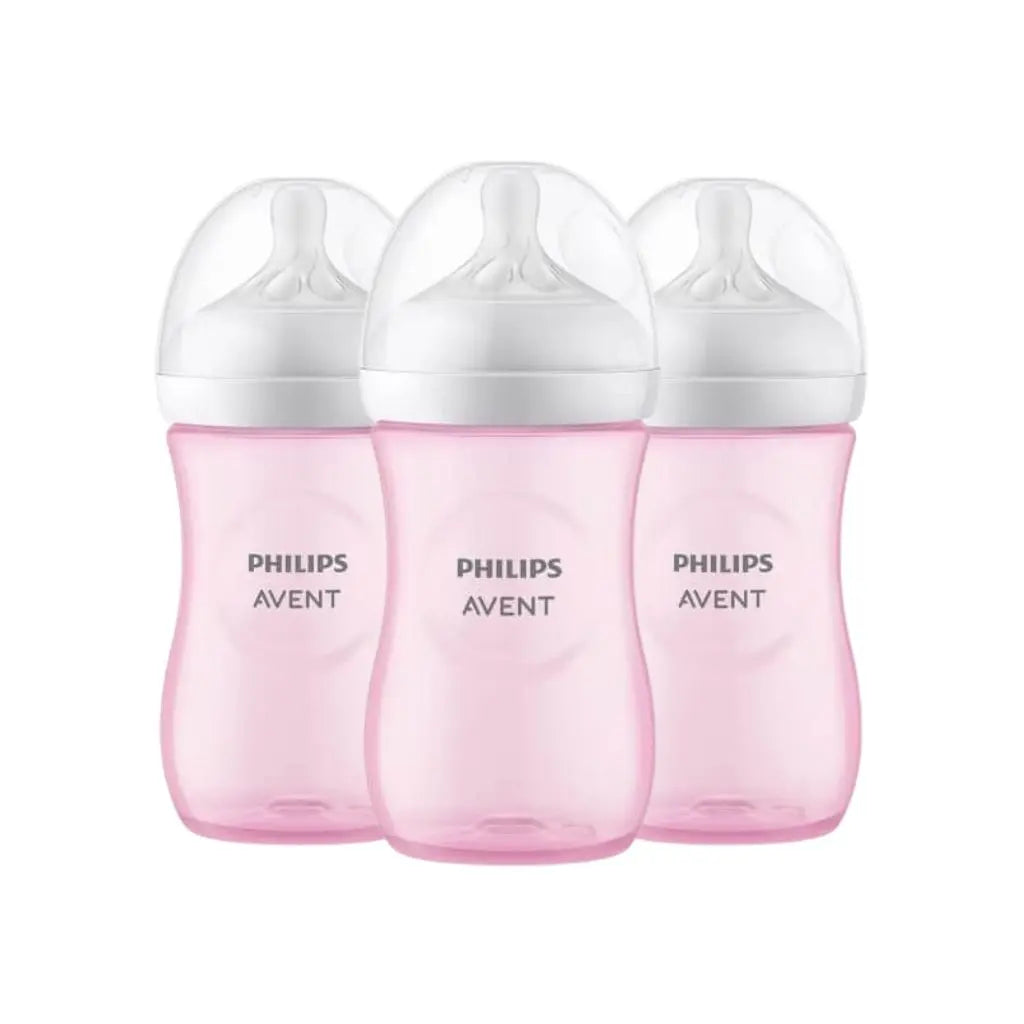 Philips AVENT Biberon Natural Response rose 260 ml - 3 pièces