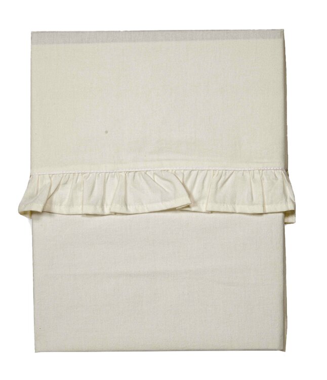 Koeka Drap pour lit Ruffle Warm White