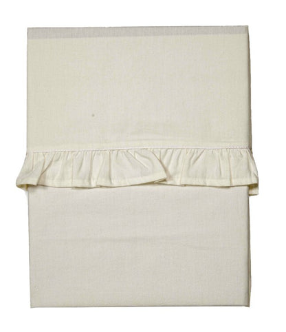 Koeka Drap pour lit Ruffle Warm White