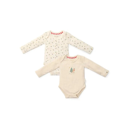 Little Dutch Romper lange mouw Little Christmas 50/56 - 2 stuks