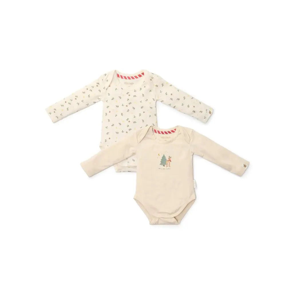 Little Dutch Romper lange mouw Little Christmas 62/68 - 2 stuks