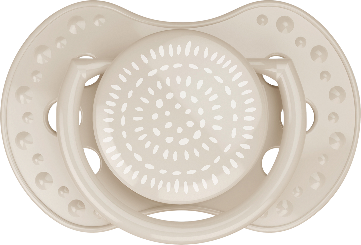 Difrax Sucette + 18 mois LOVI Dynamic Harmony Cream/Light Brown - 2 pièces