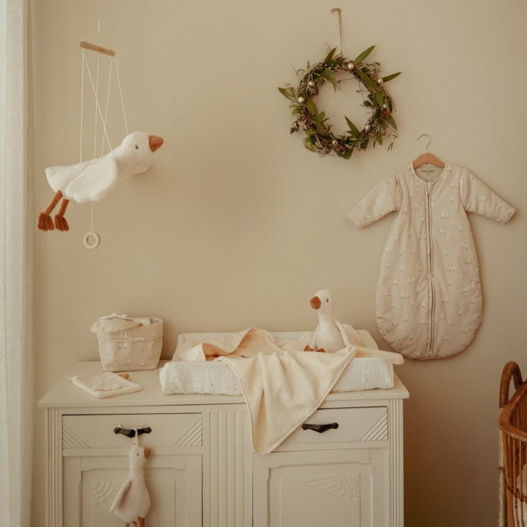 Little Dutch Winterslaapzak Newborn Naturals Little Goose TOG 2,6 Beige 90 cm