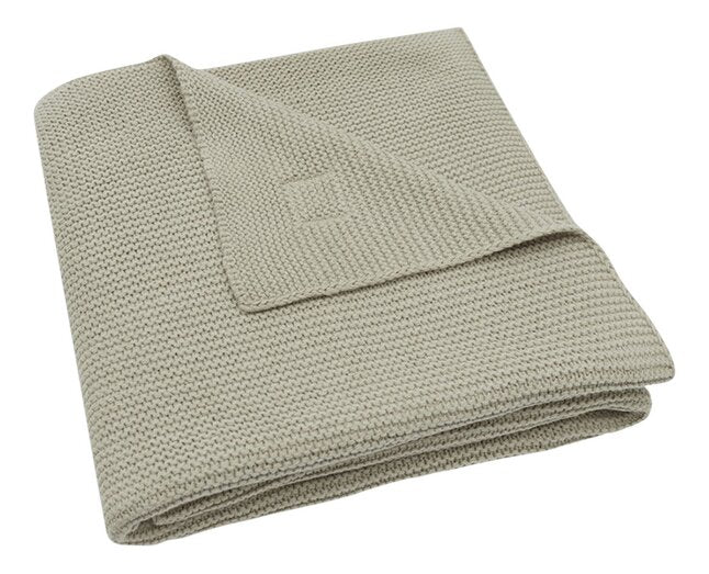 Jollein Deken voor wieg of park Basic Knit  Olive Green
