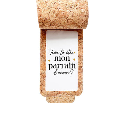 Minimou Fleshanger "Veux-tu être mon parrain d'amour?"