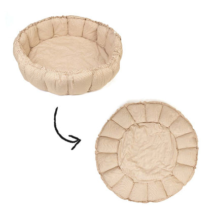 Play and Go Coco Stripes brown organic babymat 130 cm