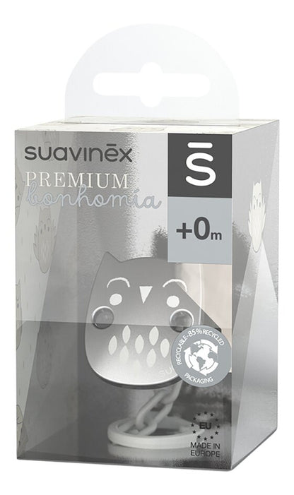 Suavinex Bonhomia Attache-sucette Owl beige