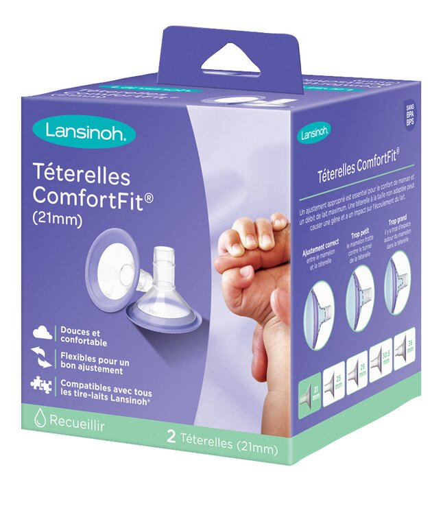 Lansinoh Téterelle Comfort Fit 21 mm - 2 pièces