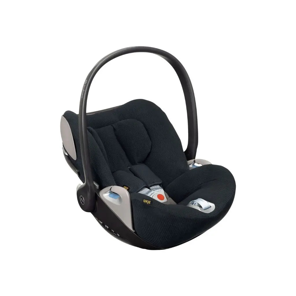 Ukje Autostoelhoes voor Cybex Draagbare autostoel Cloud Z/ Z2/ T Groep 0+ Zwart Wafeltje