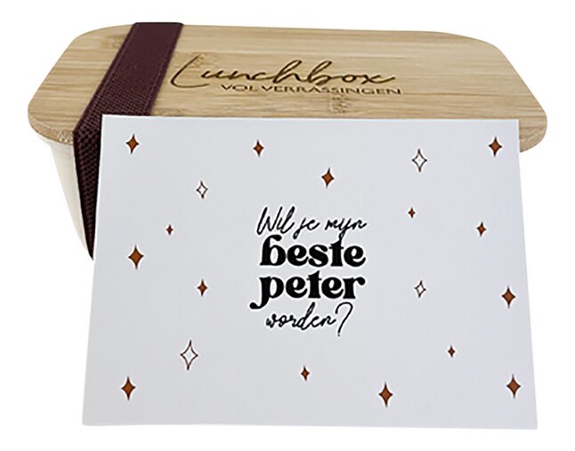 Minimou Lunchbox Wil jij mijn peter worden?