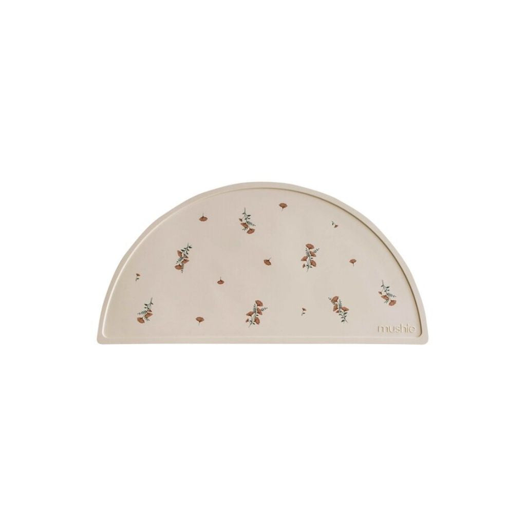 Mushie Placemat Pink Flowers