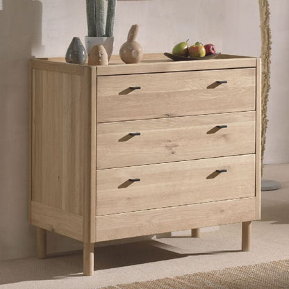 Jaxx 3-delige babykamer (Babybed + commode + kleerkast 2 deuren) Forrest Eik