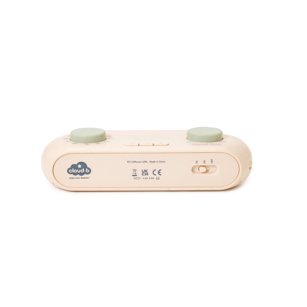 Cloud B Veilleuse/projecteur & Conteuse d'histoires CloudBox™ Bilingue beige