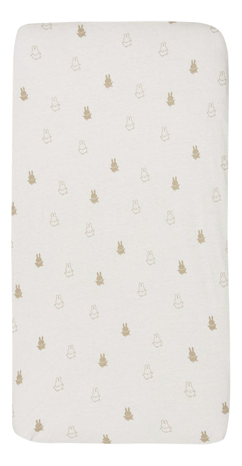 Jollein Hoeslaken voor bed Nijntje  Nougat B 60 x L 120 cm