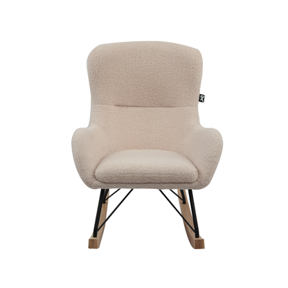 JAXX Schommelstoel Mini Davies Beige Bouclé
